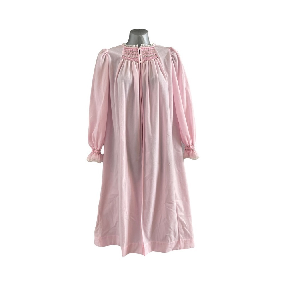 Vintage Pink Open House Coat 3 Pearl Button Closure Read